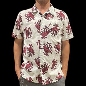 Levi's Red and White Casual Button Down Shirt